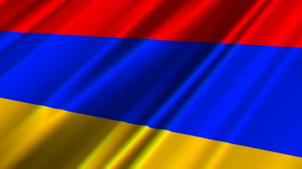 Armenian flaf waving — Stock Video