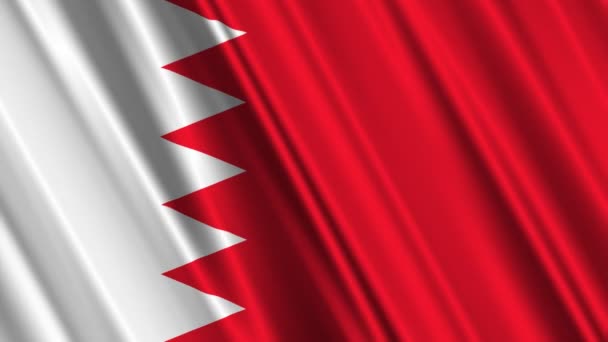 Bahrain flag waving — Stock Video