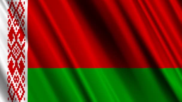 Drapeau du Belarus agitant 