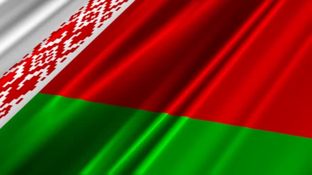 Drapeau du Belarus agitant 