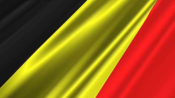 Drapeau de Belgique agitant 