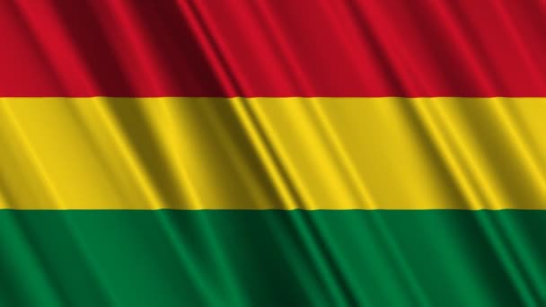 Bolivia flagga vajande — Stockvideo