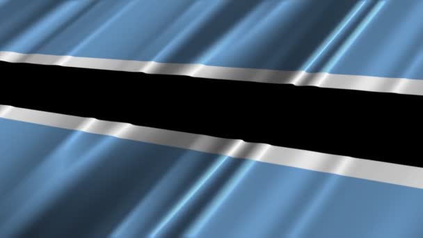 Botswana vlag zwaaien — Stockvideo