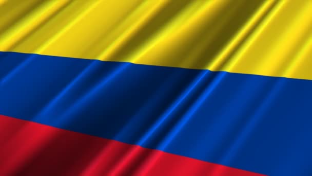 Colombia Flag waving — Stock Video