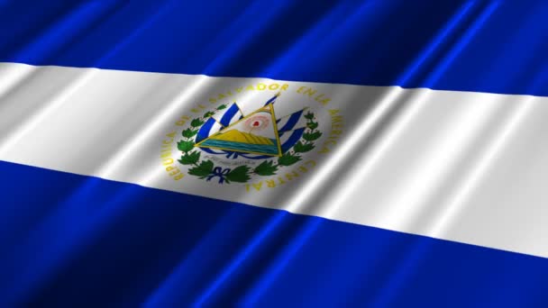 El Salvador Drapeau agitant 