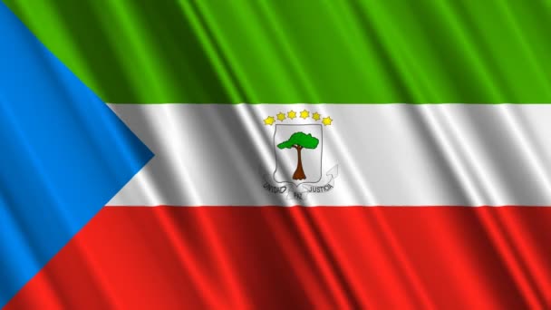 Guinée équatoriale Drapeau agitant 