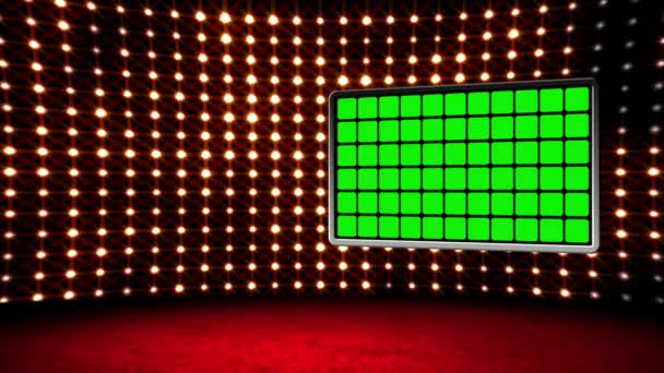 Green screen box design Glamour Virtual Studio — Stock Video