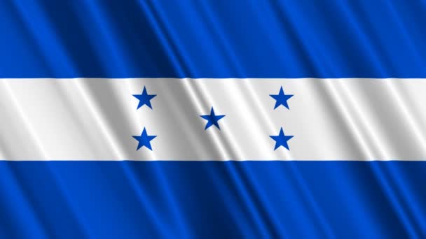 Размахивание флагом Гондураса — стоковое видео