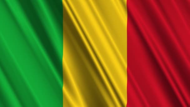 Mali Flag waving — Stock Video