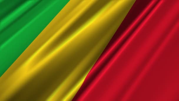 Mali Flagge schwenkend — Stockvideo