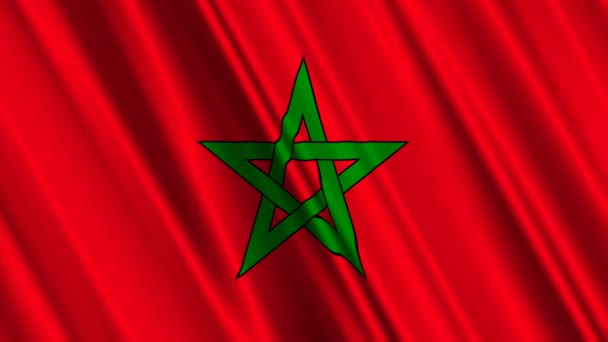 Morocco Flag — Stock Video