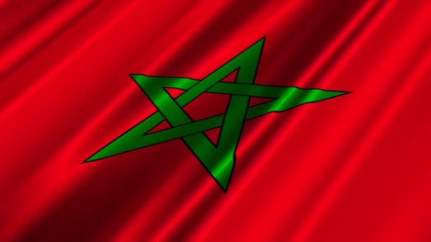 Morocco Flag — Stock Video