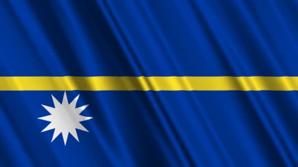 Nauru zászló — Stock videók