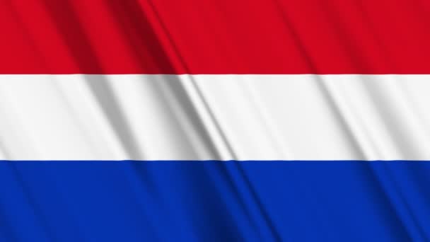 Bandeira da Holanda — Vídeo de Stock