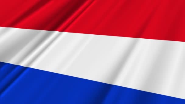 Bandeira da Holanda — Vídeo de Stock