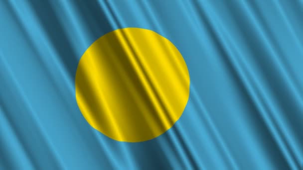 Palau-Flagge — Stockvideo