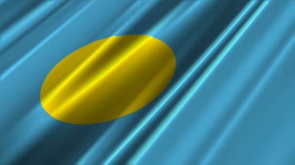 Palau-Flagge — Stockvideo