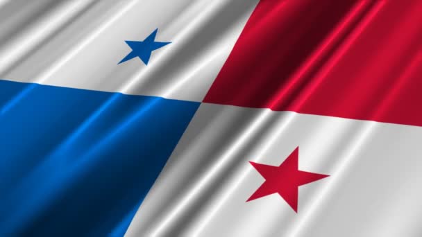 Bandeira do Panamá — Vídeo de Stock