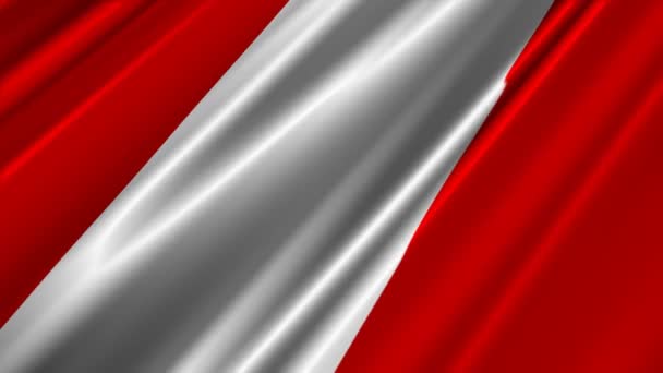 Peru-Flagge — Stockvideo