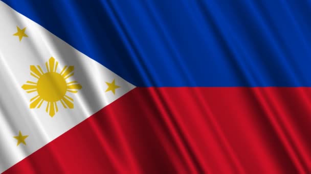 Bandera Phillipines — Vídeos de Stock