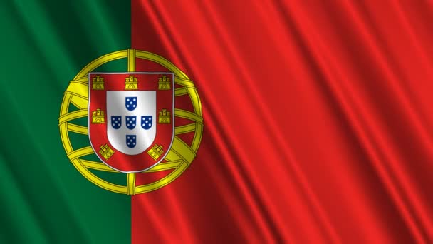 Bandera de Portugal — Vídeos de Stock