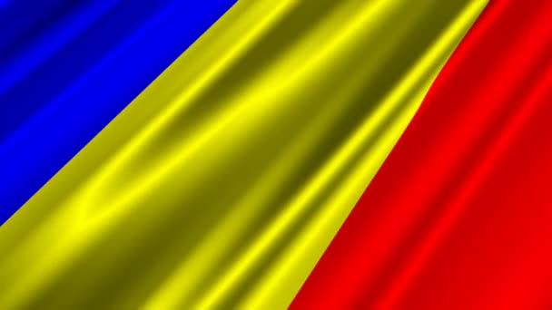 Romania Flag — Stock Video