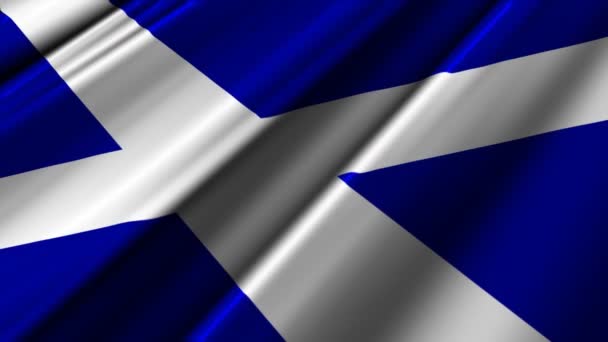 苏格兰国旗 — 图库视频影像