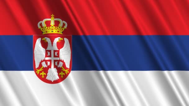Flaga Serbii — Wideo stockowe