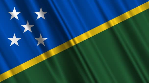 Solomon Islands Flag — Stock Video