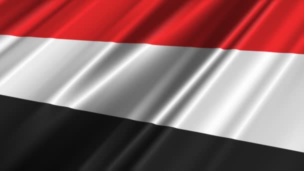 Bandera de Yemen — Vídeos de Stock