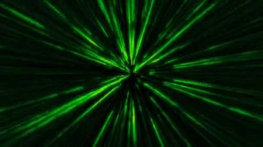 3B alanda animasyon döngüsü soyut camsı hatları.