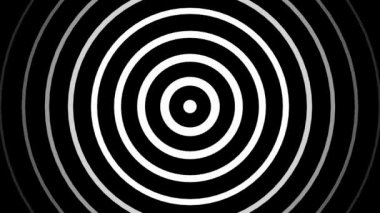siyah-beyaz geometrik şekiller hipnotik ritmik hareketi