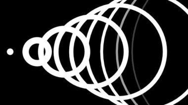 siyah-beyaz geometrik şekiller hipnotik ritmik hareketi