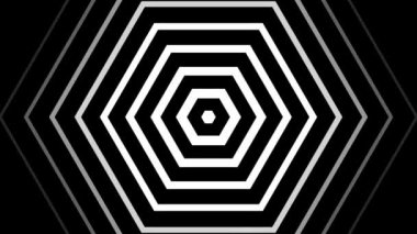 siyah-beyaz geometrik şekiller hipnotik ritmik hareketi