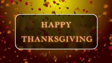 Mutlu şükran günü animasyonları