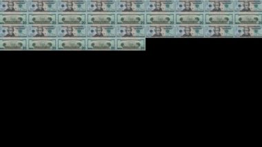 20 ABD dolllar banknotlar animasyon