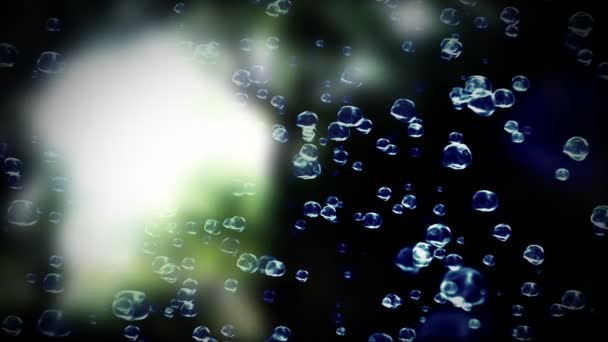 Vackra regndroppar super-slowmotion animation — Stockvideo