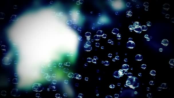 Mooie regendruppels super-slowmotion animatie — Stockvideo