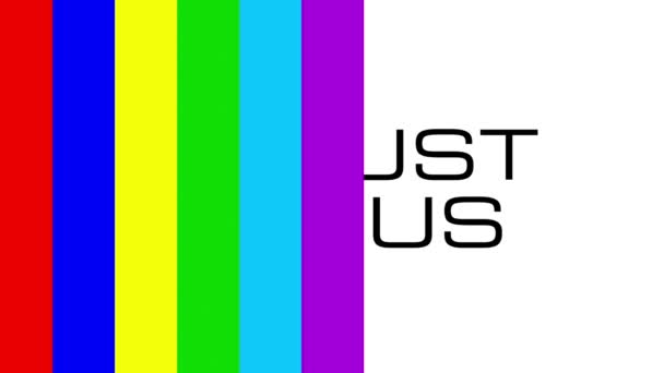 Compte à rebours moderne avec ColorBars et symboles de calibrage .