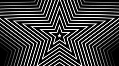 siyah-beyaz geometrik şekiller hipnotik ritmik hareketi