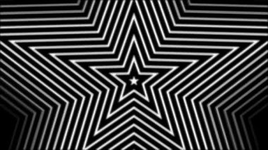 siyah-beyaz geometrik şekiller hipnotik ritmik hareketi