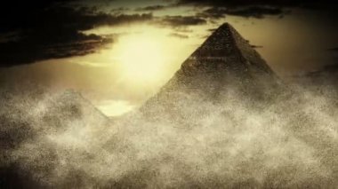 kum fırtınası gerçekçi Mısır piramitleri