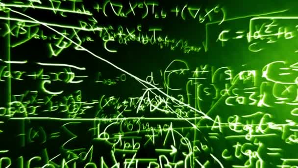 Mathematical and Physical formulas — Stock Video