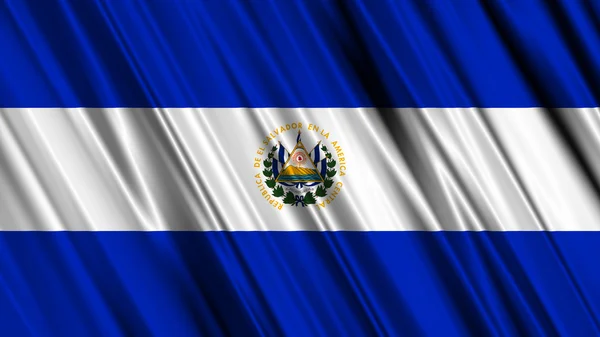 萨尔瓦多国旗 — 图库照片