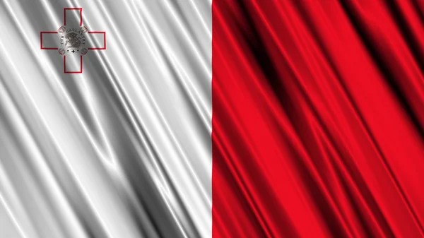 Malta flagge — Stockfoto