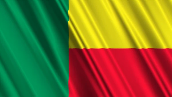 Benin-Flagge — Stockfoto