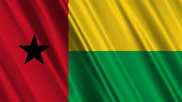 Bissau-Guinea-Flagge — Stockfoto