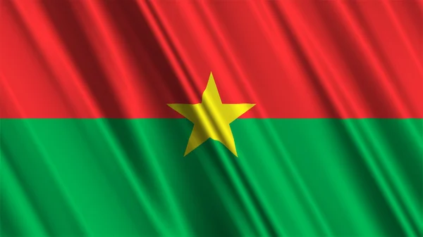 Burkina Faso Flag — Stock Photo, Image