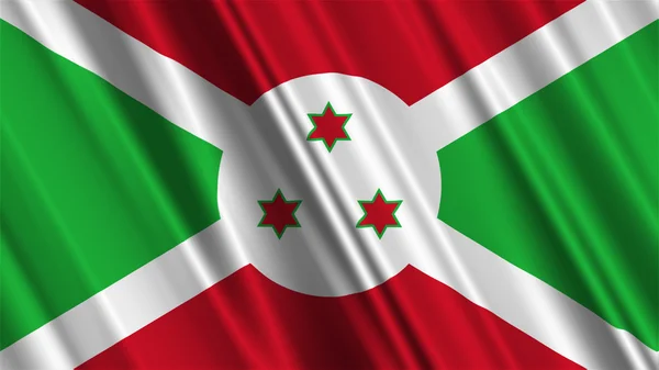 Vlag van Burundi — Stockfoto