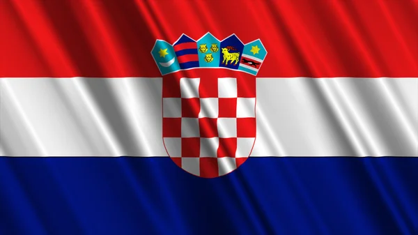 Croatia Flag — Stock Photo, Image